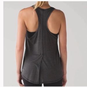 Lululemon High Neck Racerback Split Hem Tank